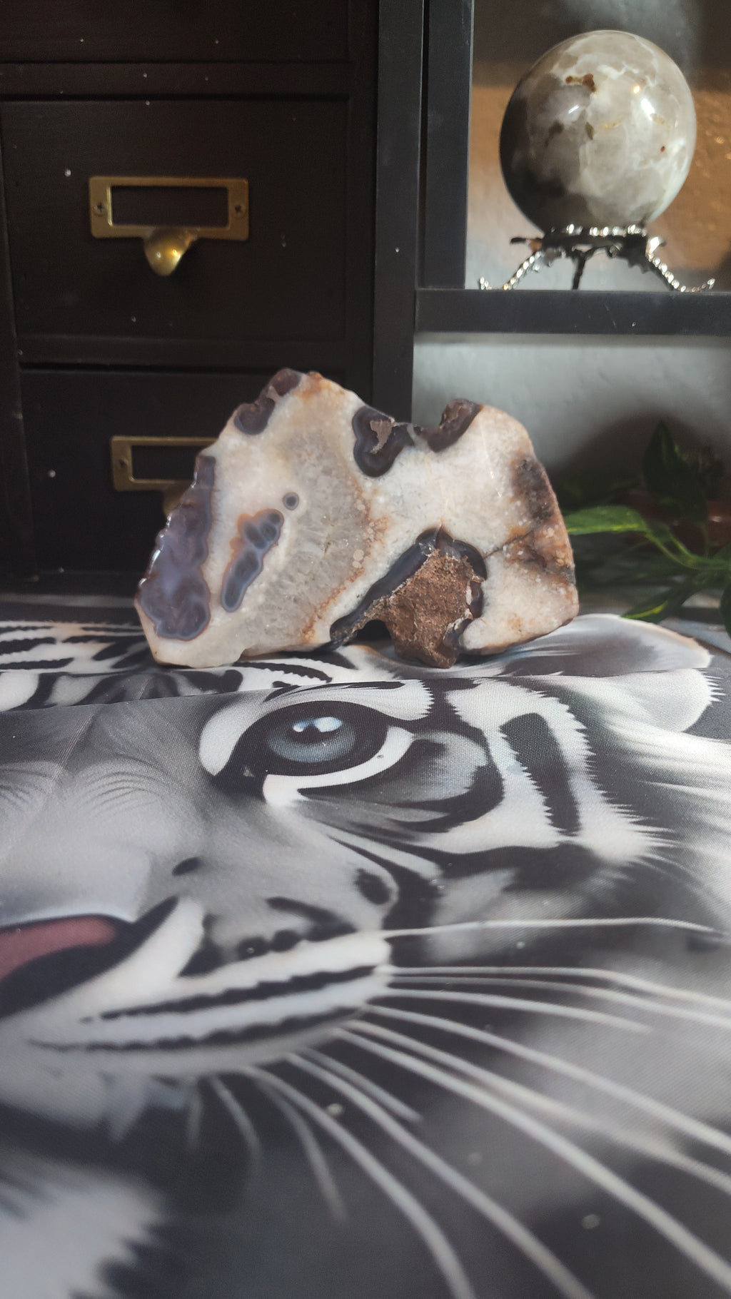 Blue Flower Agate