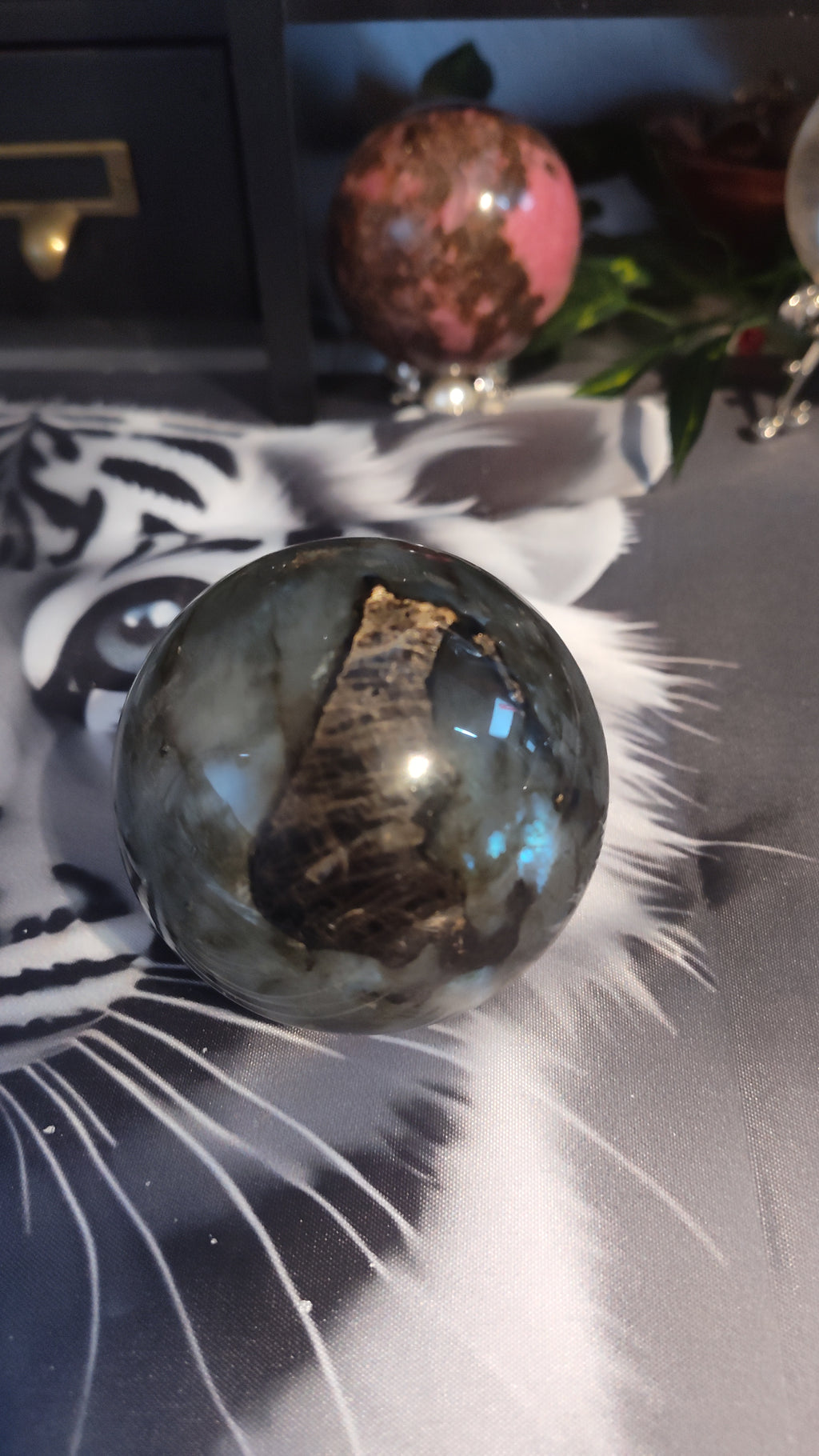 Labradorite sphere