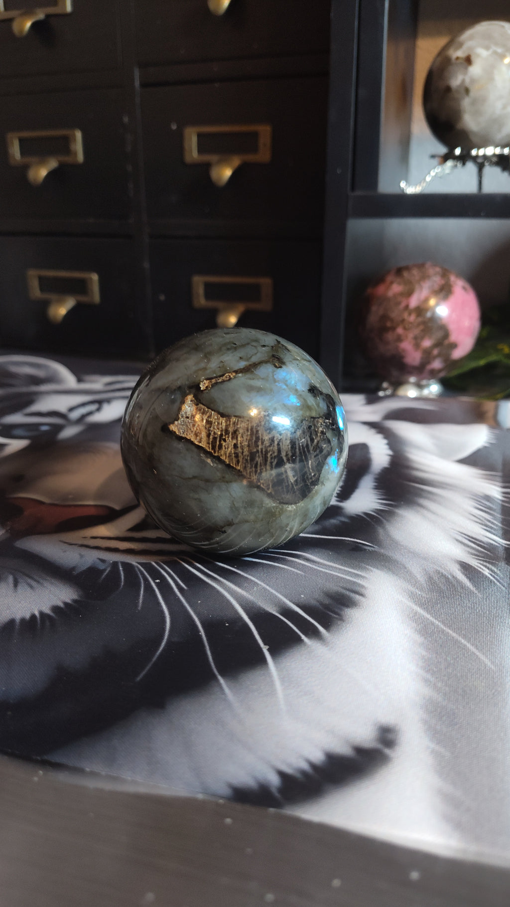 Labradorite sphere
