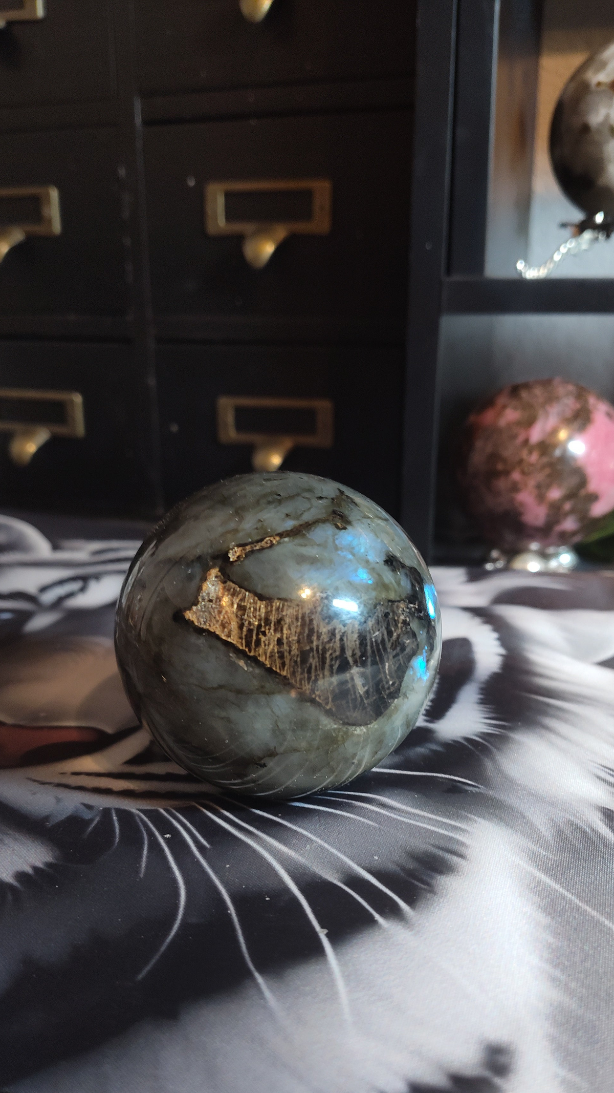 Labradorite sphere